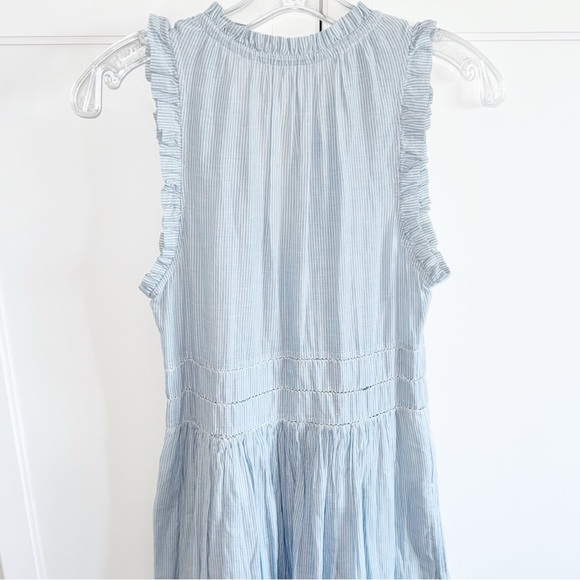 Ulla Johnson Striped Virginie Dress Blue White Maxi Lined Size 2 Women's Coastal - Picture 14 of 16